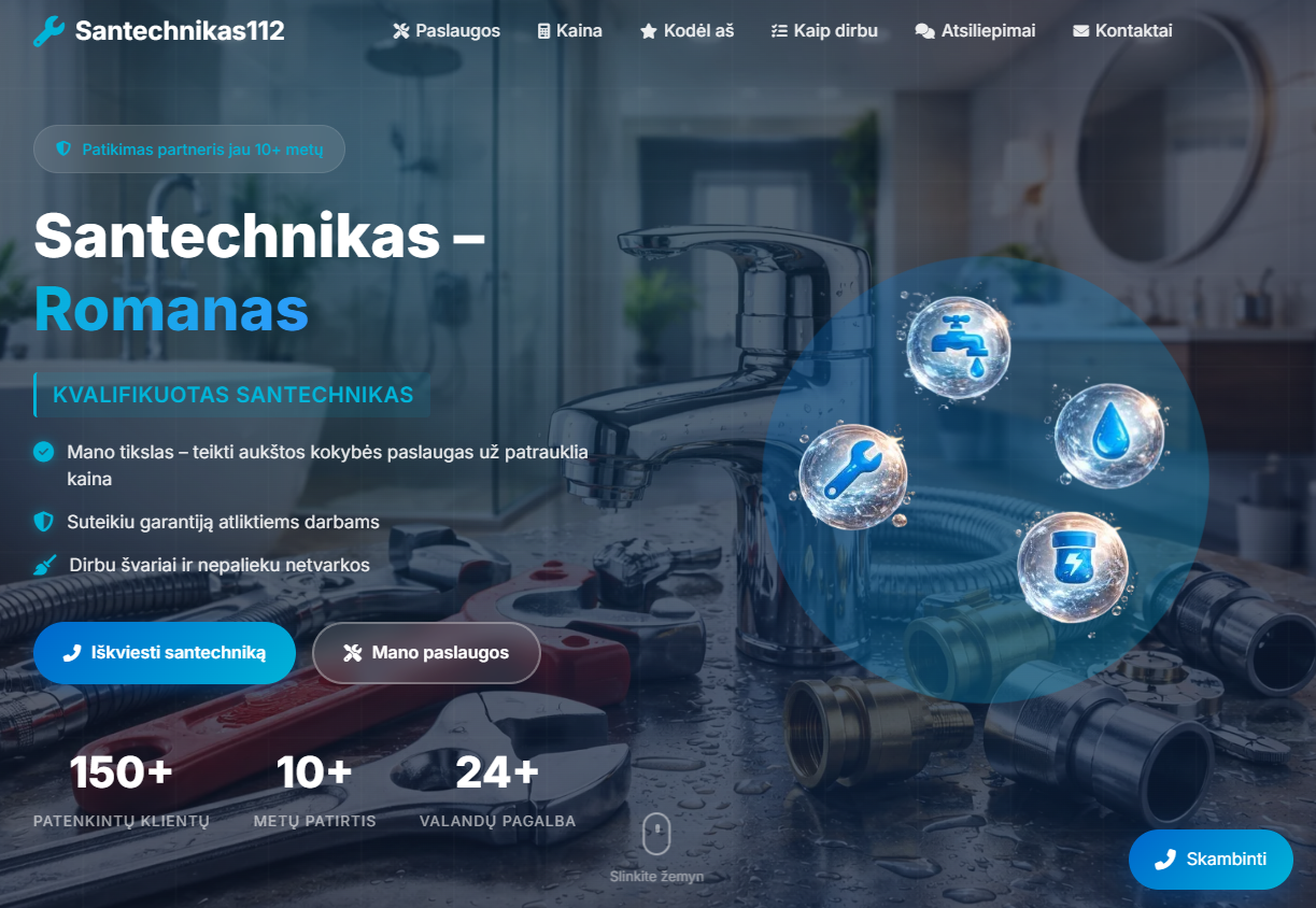 Santechnikos paslaugos